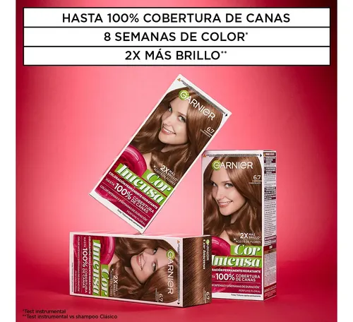 Kit Tintura Permanente Cor Intensa Tono 6.7 Chocolate Garnier