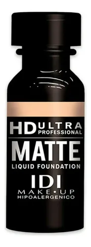 Base Maquillaje Líquida IDI Make Up HD Ultra Matte Tono 1 Alta Cobertura