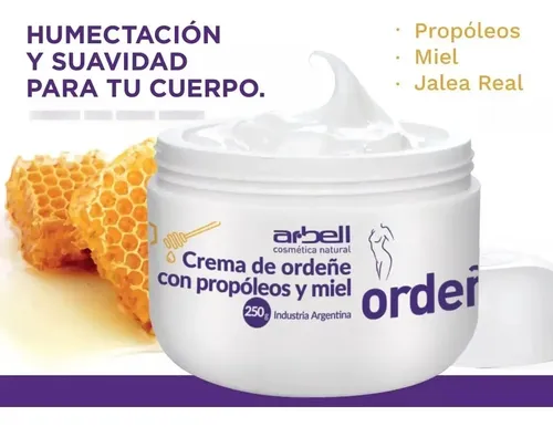 Crema De Ordeñe Arbell Con Propóleos Y Miel Pote 250gr X4u