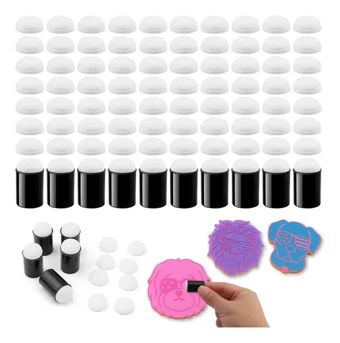 Juego De 80 Limpiadores De Esponja Para Dedos, Para Hacer Fr