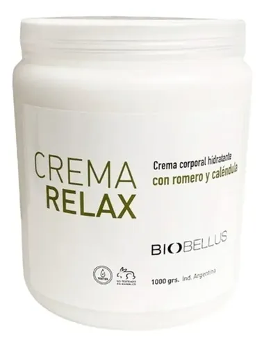 Crema Para Masajes Relajantes Musculares Biobellus X 1 Kg Tipo de envase Pote Fragancia No Tipos de piel Todas