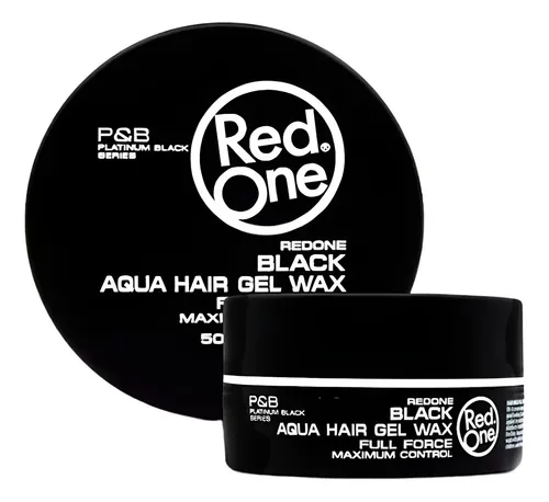 Cera Capilar Red One Aqua Hair Gel Wax Black 150ml