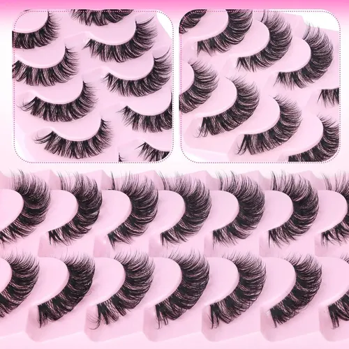 Pestañas Postizas Wispy Cat Eye 7 Pares Pvdkiw