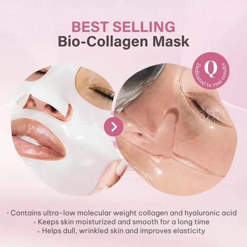 Mascarilla De Colágeno Para Reafirmar La Piel, Caja De 4