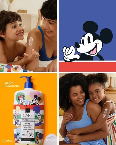 Crema Corporal Avon Care 1 Litro Frutos Rojos Mickey Disney Frutos Rojos
