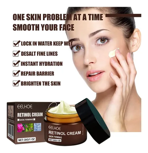 Crema De Retinol 30 G – Cuidado Facial Iluminador E Hidratan Todo Tipo De Piel Día/noche