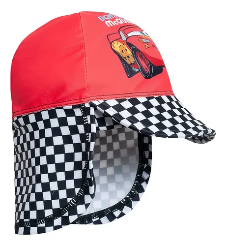 Traje De Baño Niños Enterito + Gorro Disney Cars Prot Uv50