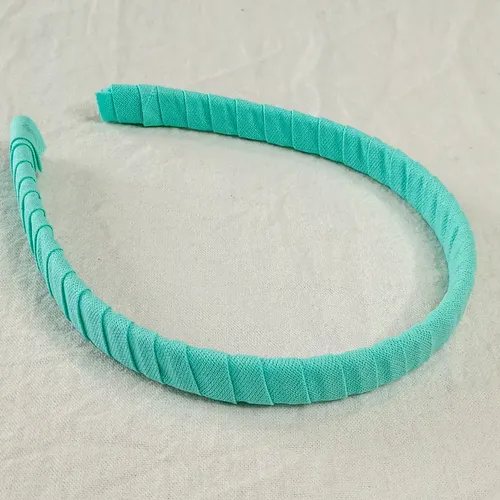 Vincha Para El Pelo, Forrada, Nena Mujer Color Verde Agua