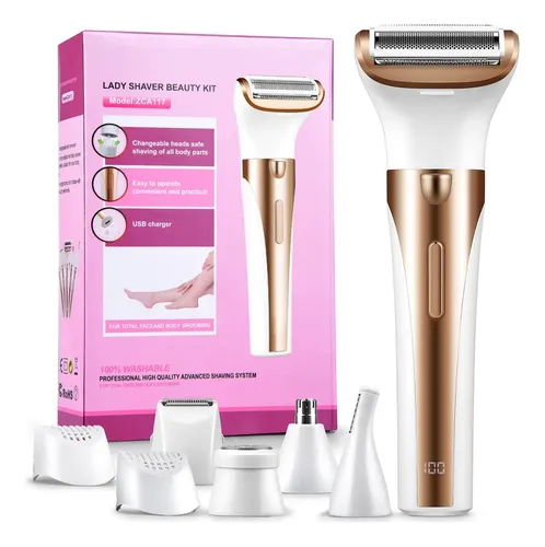 Depiladora Eléctrica Para Mujer 5 En 1 Rasuradora Recargable