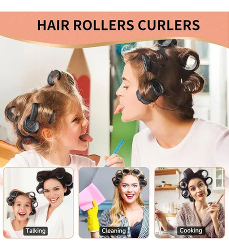 Juego De 50 Rulos Autoadhesivos Caija-h Para Cabello