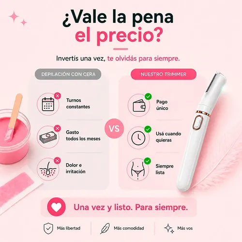 Depiladora Eléctrica Mujer Bikini Recargable Usb Suave