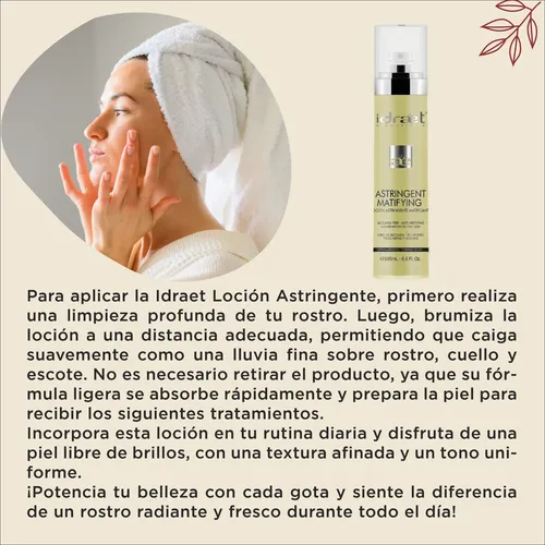 Locion Astringente Idraet 200 Piel Mixta Grasa Matificante