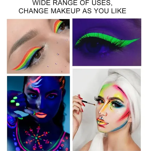 Delineador Neon Uv Meicoly 7 Colores, Base Agua, Vegano
