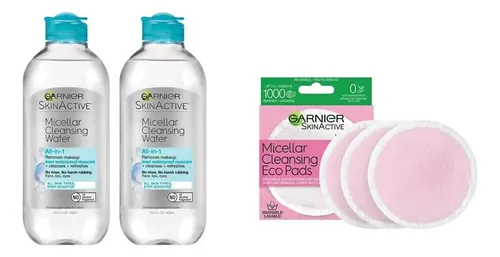 Agua Micelar Garnier Limpiadora 385 Ml 2 Uds