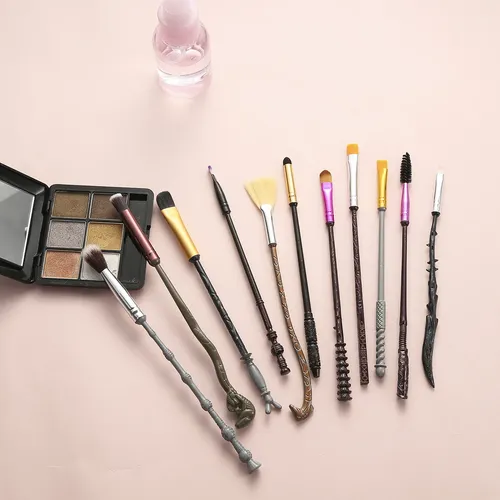 Juego De 11 Pinceles Para Sombras De Ojos, Kit De Mezcla Pro