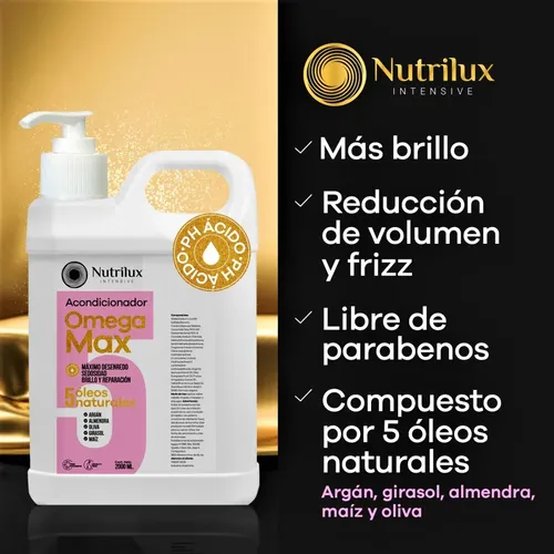 Shampoo Y Acondcionador Acido Nutricion Brillo Sin Frizz