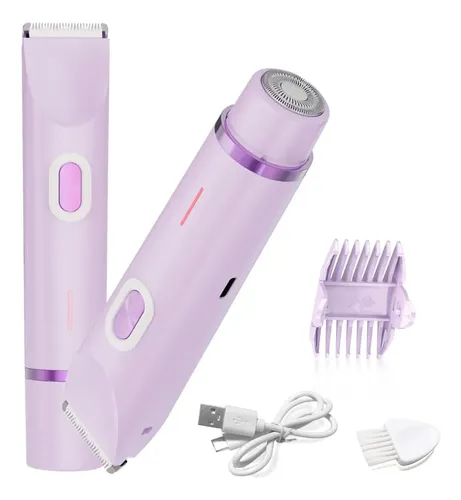 Depiladora Bikini Eléctrica 2 En 1 Mujer Violeta