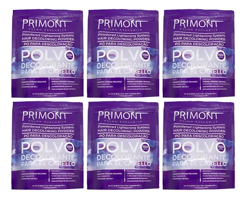 Primont Polvo Decolorante X6 Máxima Decoloración Pelo 700gr