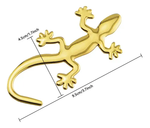 Adhesivo 3d Con Forma De Gecko Para Coche, Impermeable, Meta
