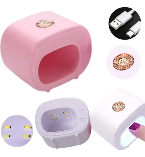Mini Cabina Uña Uv Led Dedos 16w Esculpidas Gelificadas Semi