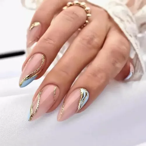 Uñas Postizas Adhesivas Gel Almendra 144 Pzas
