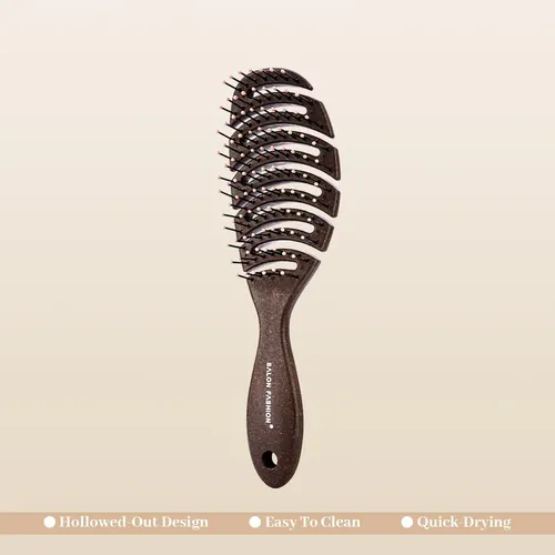 Cepillo Desenredante Hueco Para Cabello Chocolate
