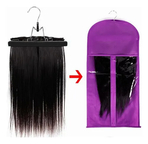 Set De Soporte Y Bolsa Para Extensiones De Cabello