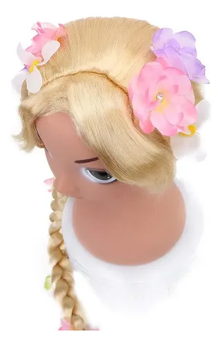 Peluca Trenzada De Rapunzel Encantada Peluca De Princesa Rap
