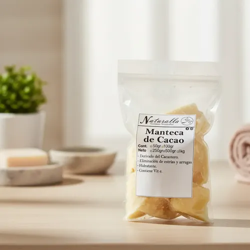 Manteca De Cacao Pura 50g Nat (uso Cosmético Y Alimentario)