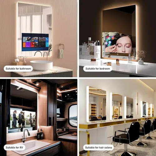 Espejo Baño 24×32 Led Tri Color Tv Android 21 5 Wifi