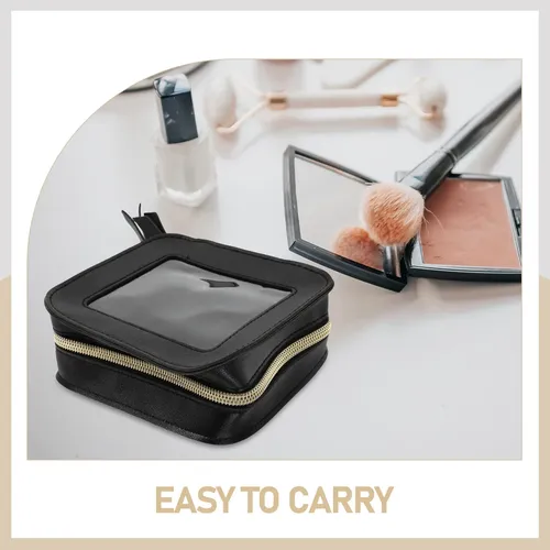 Neceser De Maquillaje Transparente Con Zipper Para Viaje
