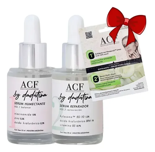 Dadatina Skincare Kit Serum 1 Y 2 Hidratante Antiarrugas Acf