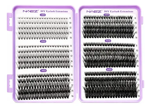 Librito De Extensiones De Pestañas Postizas Cluster Naez