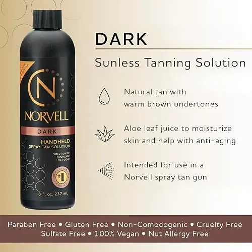 Solucion Bronceado Spray Norvell Dark 8 Oz Formula