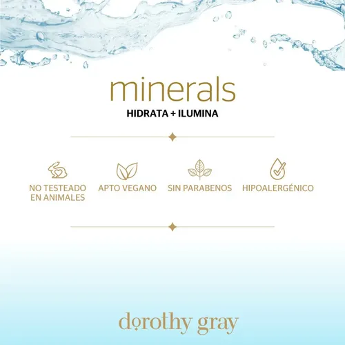 Serum Booster Concentrado Dorothy Gray Minerals Hialuronico Momento de aplicación Día/Noche Tipo de piel pieles +35 años