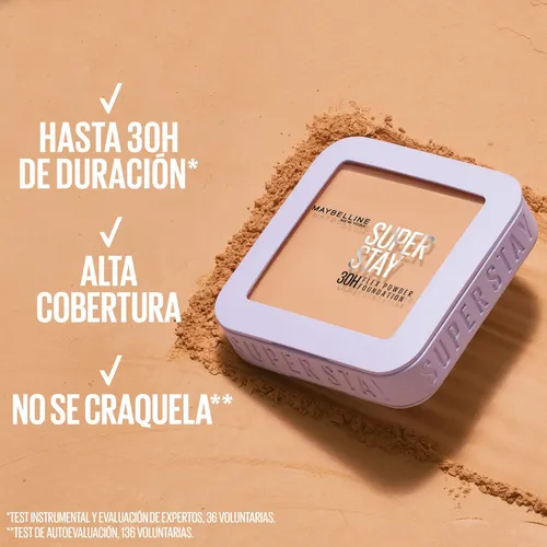 Base En Polvo Maybelline Super Stay 30h Flex Tono 228