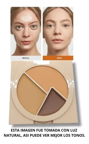 Paleta Contorno Corrector En Crema Ojeras Rostro Mely 10gr