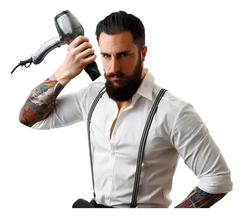 Secador de Pelo Profesional Gamma Più Barber Phon Color Titanio 1900W