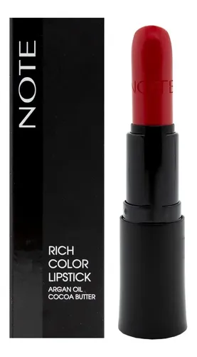 Note Rich Color Lipstick Maquillaje Labial Vegano Con Argán