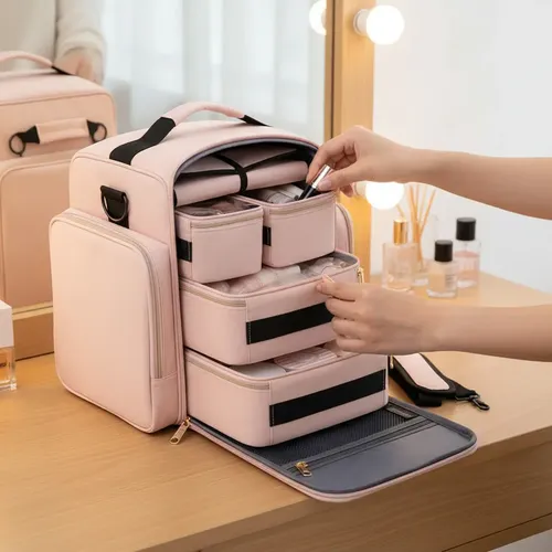 Organizador Maquillaje Profesional Gran Capacidad Portátil