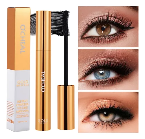 Gold Mascara Balck Mascara 3d Silk Thick Curly Lengthen Eyel