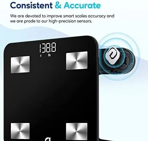 Báscula Inteligente Arboleaf C/wifi/bluetooth Negro Negro.