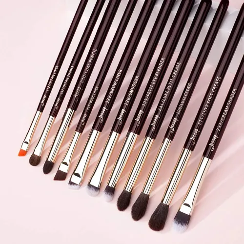 Set 15 Pinceles Profesionales Ojos Natural Y Sintético