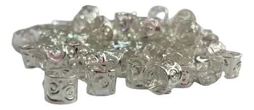 Anillos Cuff Adornos Para Trenzas Y Rastas X 50 Unidades