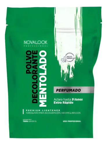 Polvo Decolorante Mentolado Novalook 700gr Perfumado