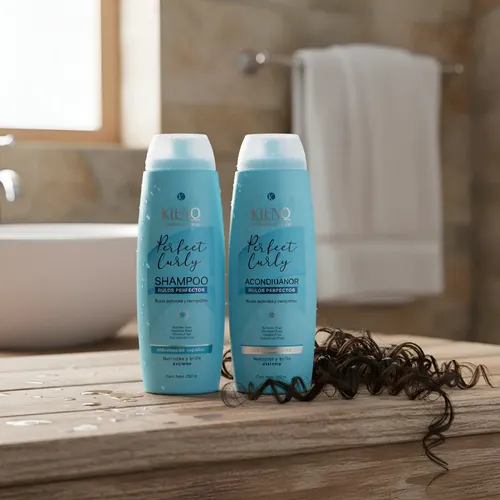 Shampo Y Acondicionador Rulos Perfectos Kleno 350 Ml C/u