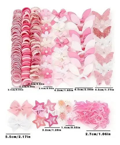 Za Set 540 Accesorios Para El Cabello Niña Con Ligas Sd