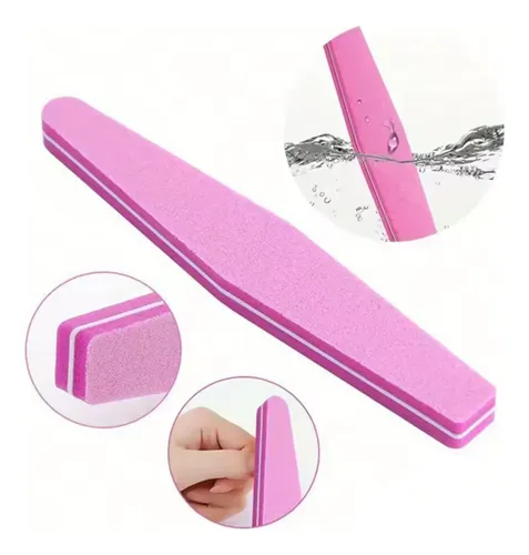 Lima Sponge 100/180 Cherimoya Modelo Diamante Pulidor Nails