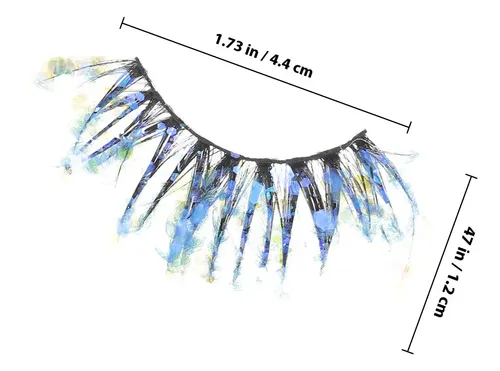 4pairs Vibrant Glitter Makeup Lashes For Full, Thick Look