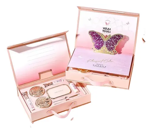 Cosméticos 9 Piezas En Caja/pluma Fija Del Lápiz De Ojos